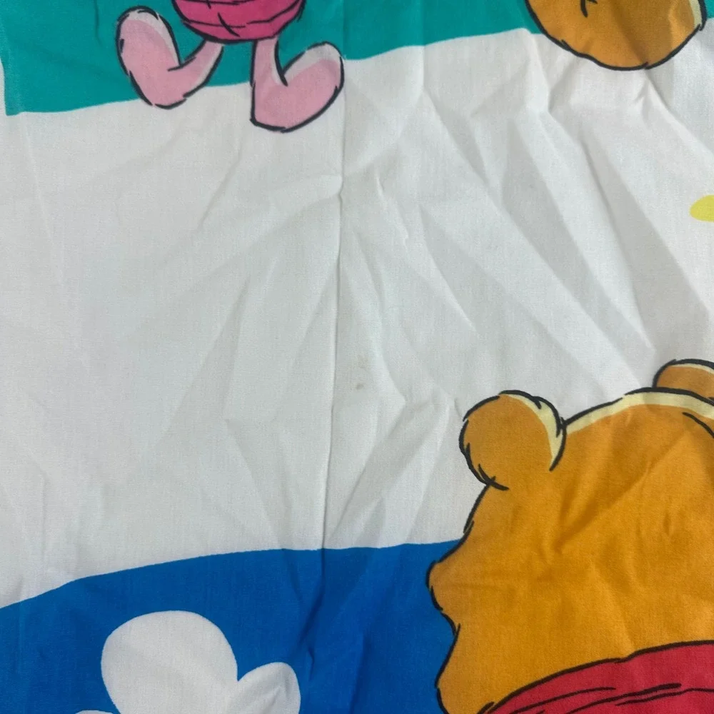 Disney Winnie‎ the Pooh Piglet 64x40 Twin Flat Bed Sheet Vintage Cotton